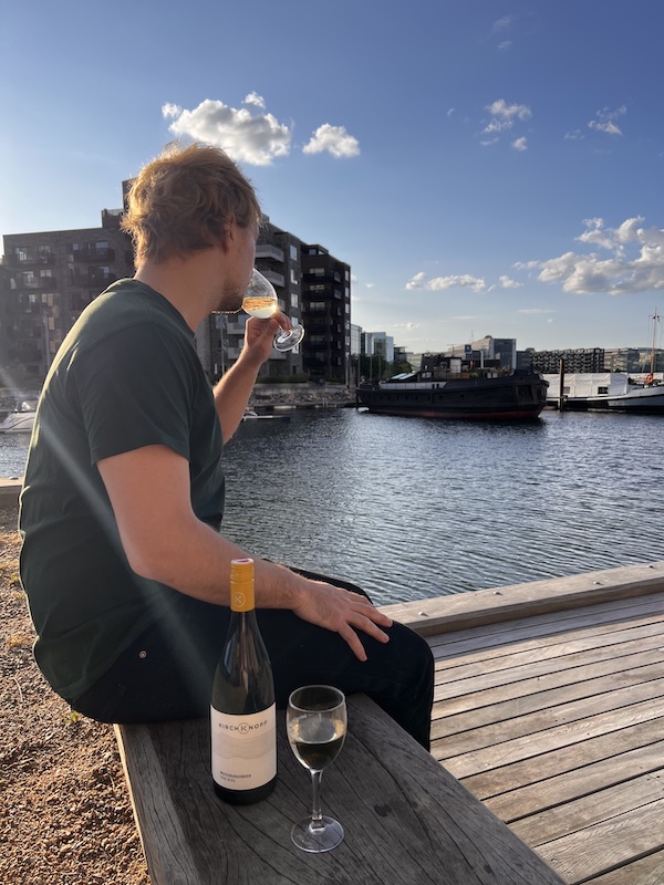 Enjoy a glass of wine in Sydhavnen